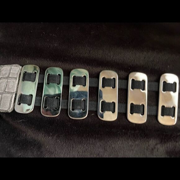 Sandy Dufler Adjustable Leather Hook Woman Belt Size L - Picture 4 of 8